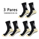 Meias de Corrida de Poliamida Meia Média Meias de Futebol Pontos Antiderrapantes Meias Masculinas para Ciclismo