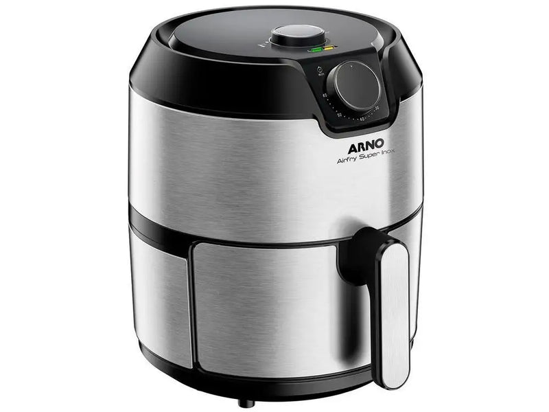 Air Fryer Arno - Airfry Super BFRY Preto e Aço Inox 4.2L com Timer - 110V Fritadeira Elétrica sem Óleo