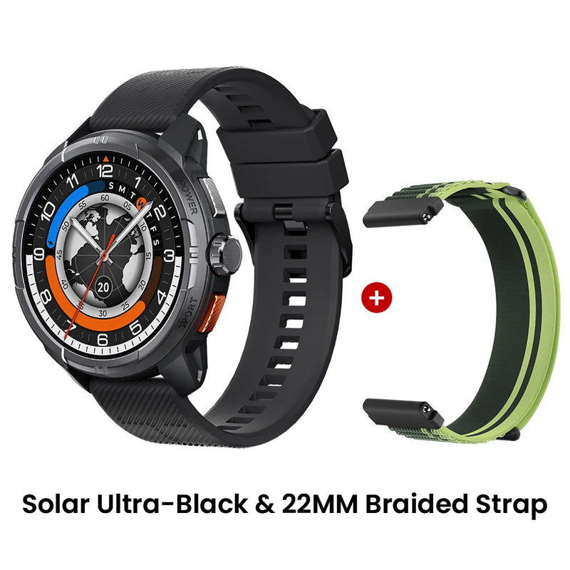 HAYLOU Solar Ultra Relógio Smart GPS 1.6” AMOLED Bluetooth Chamadas 5ATM Resistente à Água