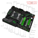 Placa-mãe MACHINIST X99 MR9S V6 LGA2011-3, compatível com processadores Intel Xeon E5 v3/v4, memória ECC DDR4 para desktop, suporte NVMe e SATA M.2