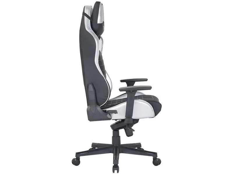Cadeira Gamer Techni Sport TS62 Preto e Prata Reclinável e Giratória