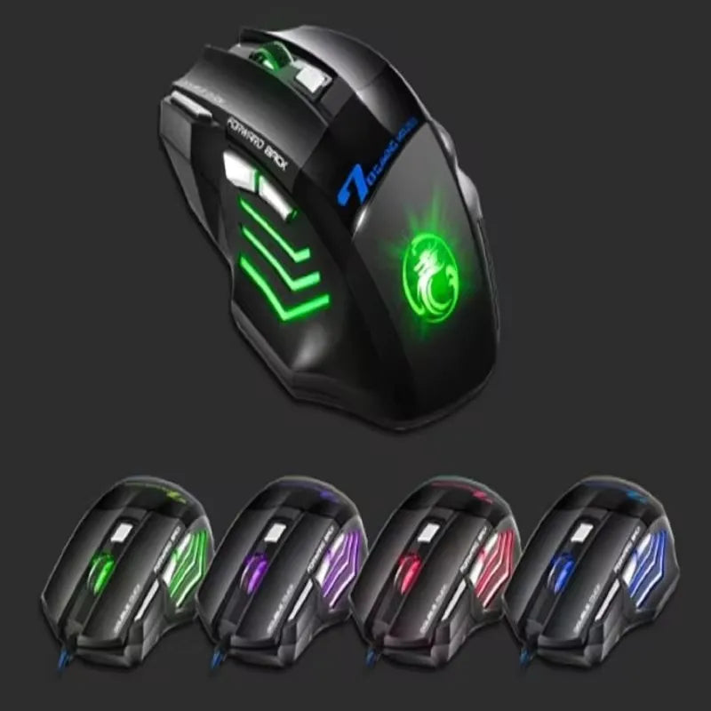 Brasil Mouse X7 botão retroiluminado mouse ergonômico 5500 DPI mouse ajustável, adequado para PC laptop desktop mouse