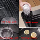 Pia de Cozinha Elegante em Aço Inoxidável com Torneira de Água Quente/Fria – Cubo Único Espaçoso (75x45x20 cm) – Ideal para Preparos Culinários