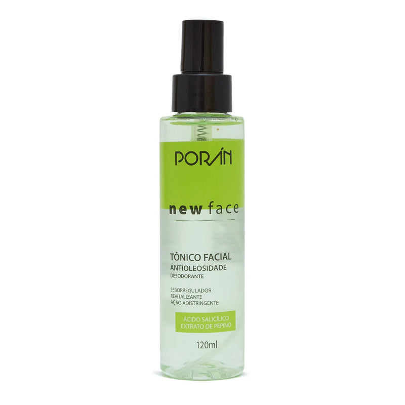 Kit Anti Oleosidade New Face Porán – Cuidados com a Pele, 4 Itens