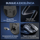 Mouse Gamer Sem Fio Delux M900PRO Taxa de Polling 8K PAW3395 RGB Base de Carregamento Design Ergonômico 63g Leve Para PC e Laptop