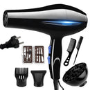 Secador de Cabelo 2200W Profissional Potente Aquecimento Rápido Ajuste Quente e Frio Secador de Ar Iônico com Coletor de Ar