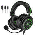 EKSA StarEngine Pro Headset Gamer 7.1 com Fio Over Ear Fones de Ouvido com Microfone com Cancelamento de Ruído ENC para PC/PS4/PS5/Xbox