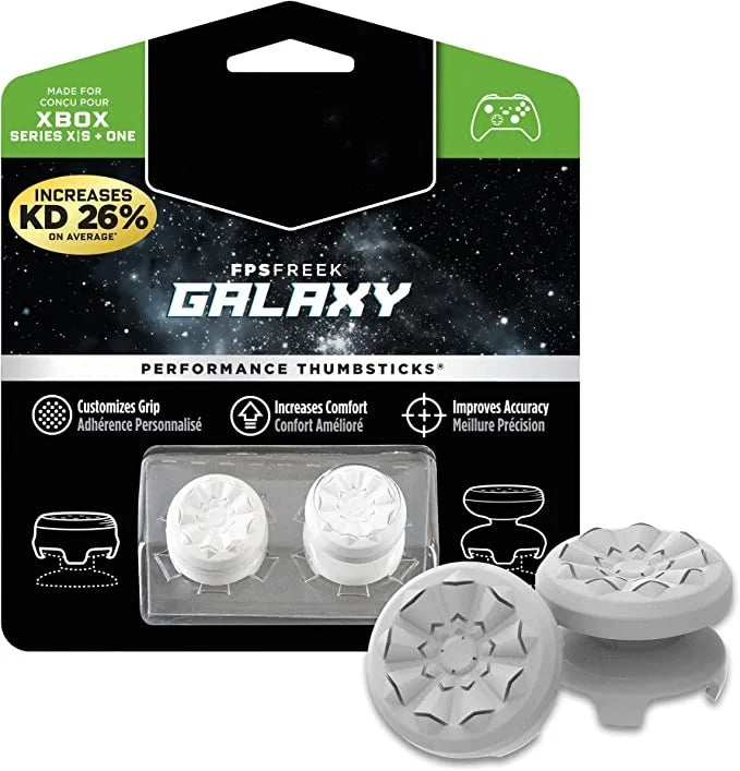 NOVO – 2 Peças de Capas de Silicone para Thumbsticks “Freek Galaxy” – Performance e Aderência para Analógicos, Compatível com Controle Xbox Series X/S