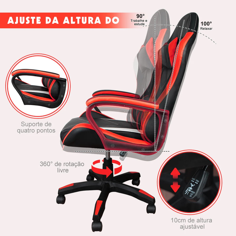 Cadeira de Escritório Ergonômica Python Fly Cadeira Móvel com Suporte Lombar para Casa Cadeira Gamer Móveis com Apoio de Braço 3D