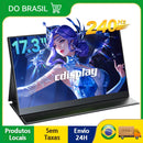 Monitor Gamer Portátil Cdisplay 17,3" 240Hz – Full HD 1080p, 100% sRGB, IPS, AMD FreeSync