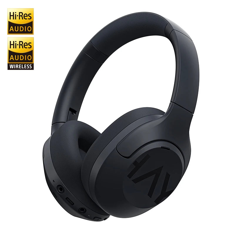 HAYLOU S30 Wireless Bluetooth 5.4 Headphones With Mic Noise Cancelling Headsets Hi-Res Audio 43dB Active 40mm Driver Earphones