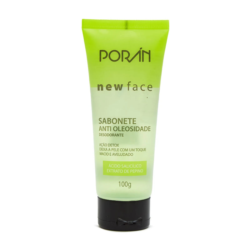 Kit Anti Oleosidade New Face Porán – Cuidados com a Pele, 4 Itens