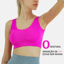 Top Esportivo Feminino – Poliamida Respirável, Sem Costura, Curto, Com Amarração, Lingerie Feminina