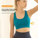 2 Peças Sutiã Esportivo Sem Costura Respirável Push Up Antichoque Feminino Top Cropped Sutiã Esportivo Roupa Íntima Esportiva