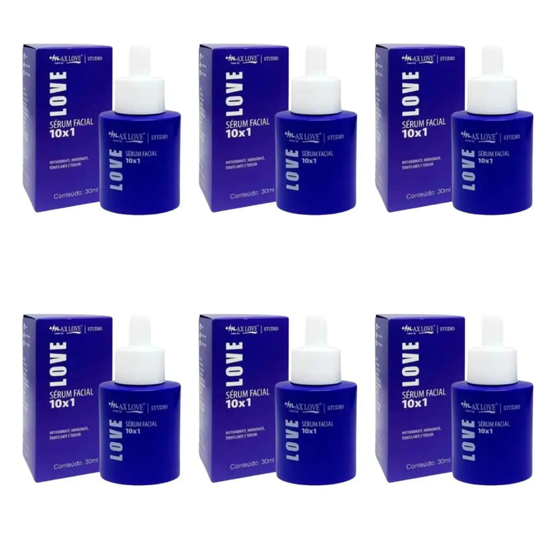 Kit com 6 Séruns Faciais 10x1 – Max Love