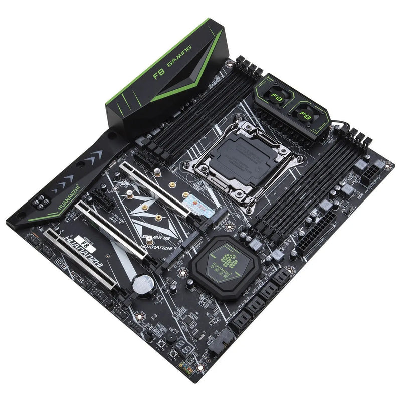 Kit Placa-mãe HUANANZHI X99 F8 com Xeon E5 2680 V4 + Memória 32GB (2x16GB) DDR4 3200MHz REG ECC + suporte WiFi