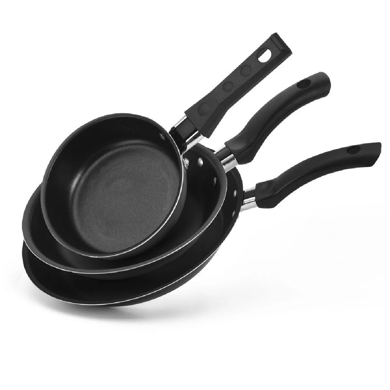 Conjunto de 3 Frigideiras Antiaderentes Globalflon Teflon com Frigideira para Omelete à Francesa
