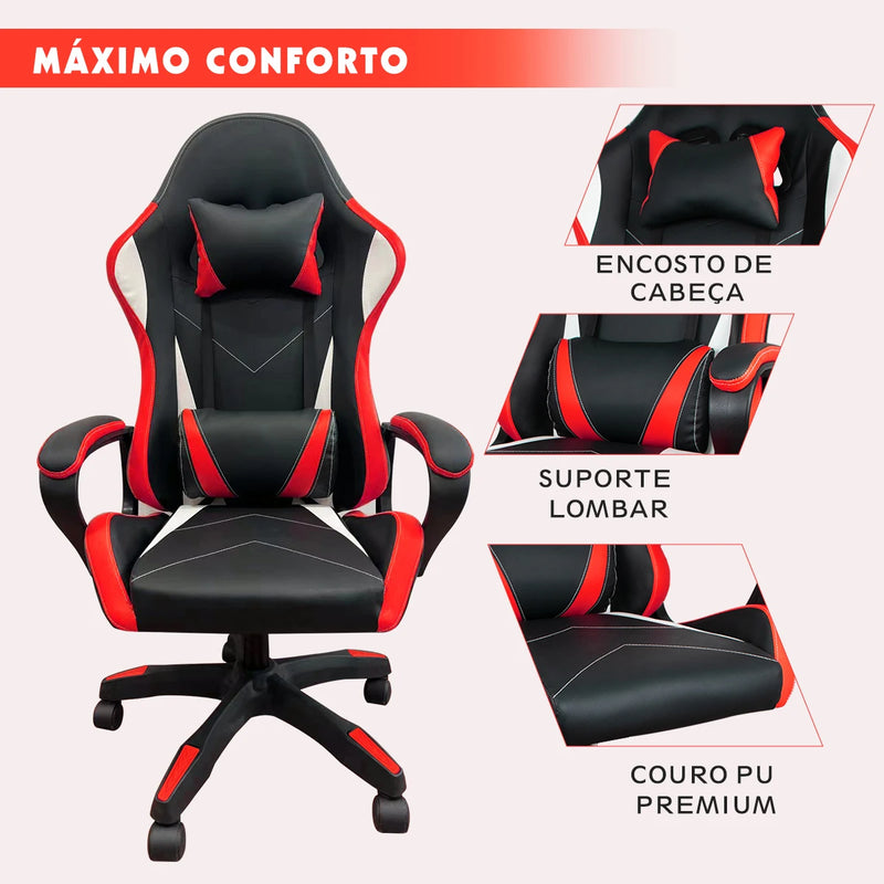 Cadeira de Escritório Ergonômica Python Fly Cadeira Móvel com Suporte Lombar para Casa Cadeira Gamer Móveis com Apoio de Braço 3D