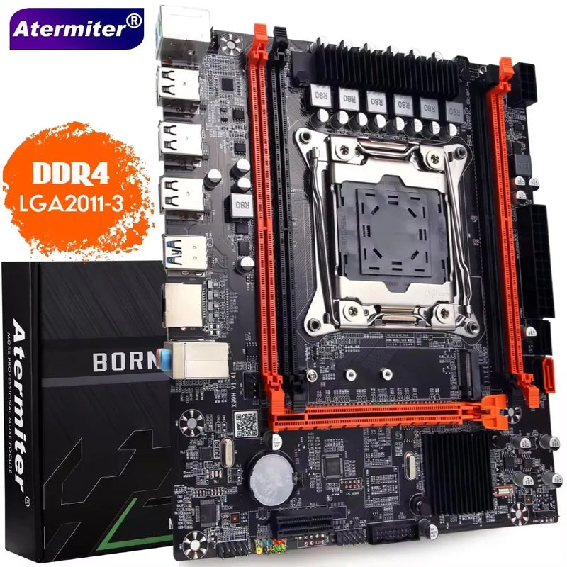 Kit Placa-mãe Atermiter X99 D4 com Xeon E5 2680 V4 LGA2011-3 + Memória 32GB (2x16GB) DDR4 3200MHz REG ECC