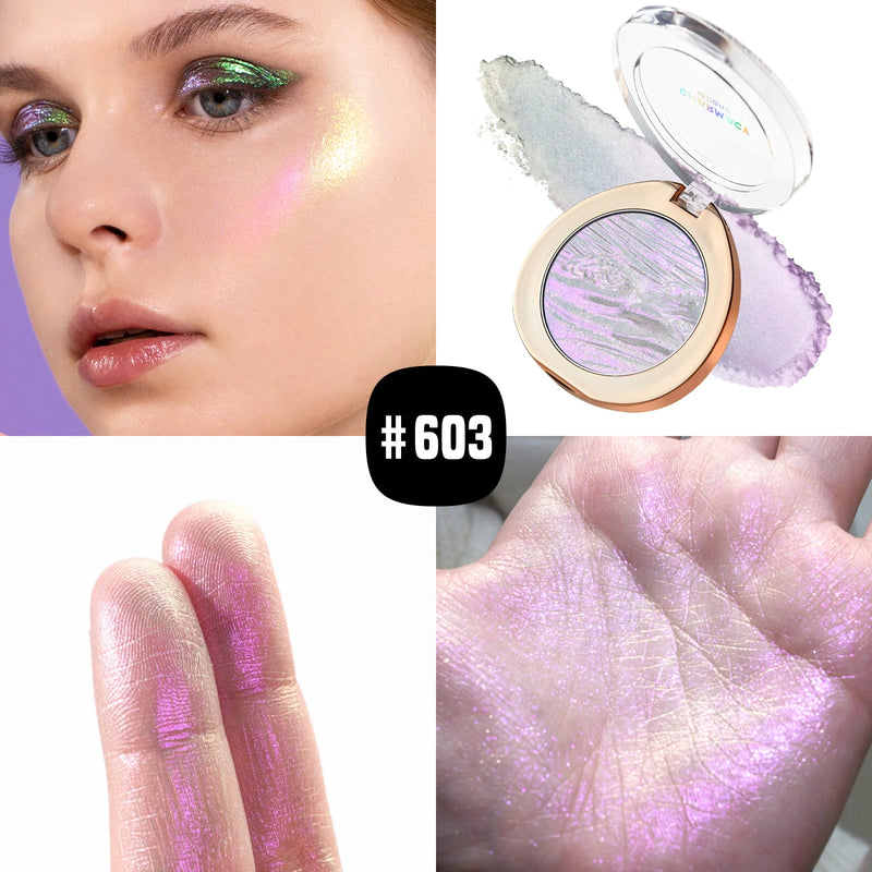 Iluminador Duocromo CHARMACY com Pigmento Glitter Multicor Longa Duração