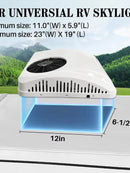 Ar-Condicionado de Teto Treeligo 12V/24V 13500 BTUs Elétrico Roof Top para Caminhão Motorhome Van Trailer RV