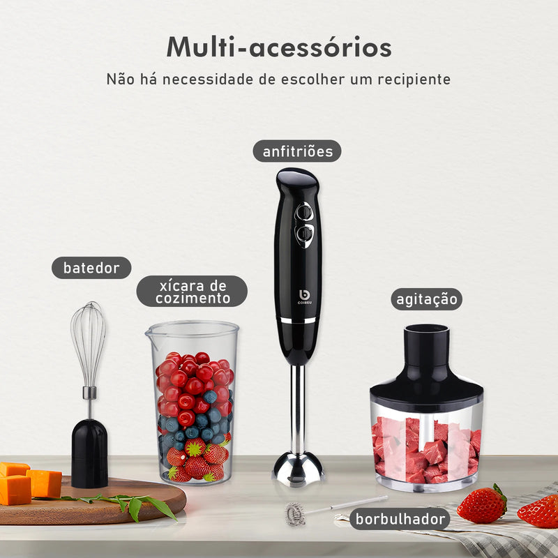 Liquidificador/Mixer 127V para Processamento de Alimentos – Mini, Portátil, Elétrico – Coibeu