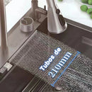 Pia de Cozinha Elegante em Aço Inoxidável com Torneira de Água Quente/Fria – Cubo Único Espaçoso (75x45x20 cm) – Ideal para Preparos Culinários