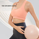 2 Peças Sutiã Esportivo Sem Costura Respirável Push Up Antichoque Feminino Top Cropped Sutiã Esportivo Roupa Íntima Esportiva