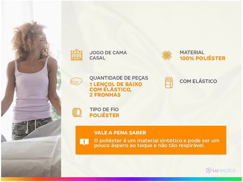 Conjunto de Cama Casal – Hypercal  100% Poliéster – Azul Marinho – 3 Peças – Marcelino Têxtil