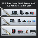 OneOdio Pro 10 Fones de Ouvido com Fio Over Ear Áudio Hi-Res Headset com Microfone Fone de Estúdio DJ Estéreo Conexão 3.5mm/6.35mm