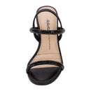 Sandália Feminina Dakota Salto Grosso com Tira de Strass