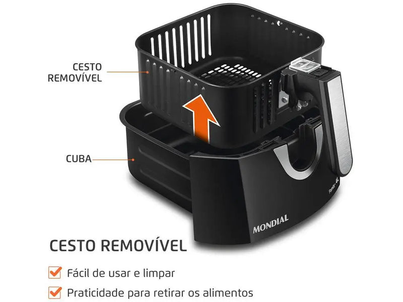 Electric Fryer without Oil/Air Fryer Mondial - 220V