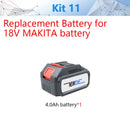 Ferramenta Elétrica Multifuncional Oscilante Sem Fio com Anti-Vibração, Máquina Multiuso de Renovação para Bateria Makita 18V