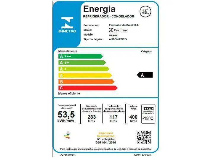 Geladeira/Refrigerador Electrolux Frost Free - 110V