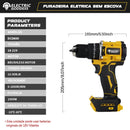 Furadeira de Impacto Elétrica Brushless Electric Goddess, compatível com bateria Dewalt 20V, Mandril 10mm, Parafusadeira sem fio, Ferramenta elétrica