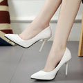 Scarpin Feminino Bico Fino em Couro Verniz Vermelho Salto 8cm para Casamento e Festa
