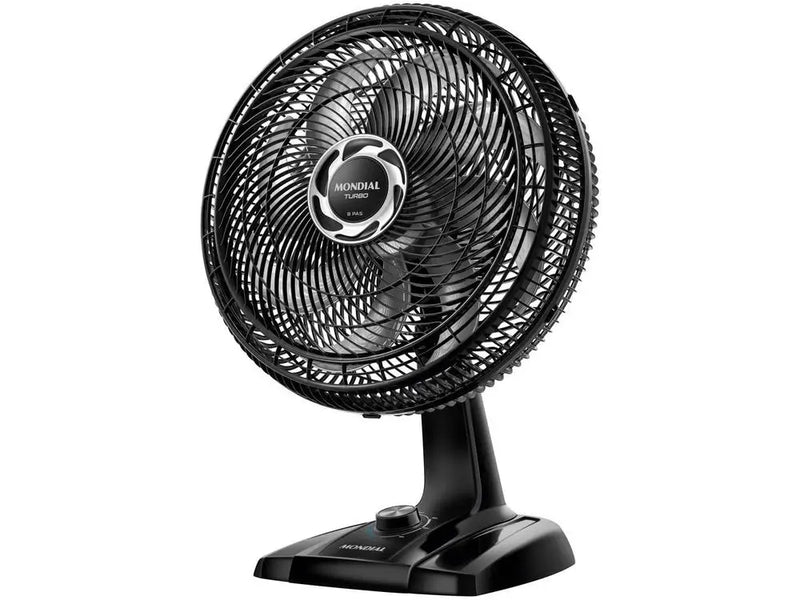 Ventilador de Mesa Mondial Turbo NVT-40-8P-B 40cm 8 Velocidades 3 Velocidades Preto e Prata 220V
