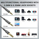 Oneodio Pro 10 Fones de Ouvido com Fio Fone de Ouvido Hi-Res Áudio com Fio Headset Estéreo Profissional DJ com Microfone Over Ear Fone de Estúdio