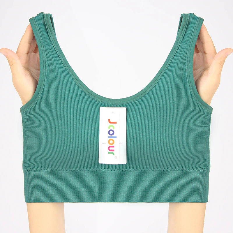 Kit com 3 Itens – Sutiã Sem Costura, Top Esportivo Push-Up, Lingerie Feminina, Poliéster, Respirável e Confortável