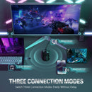 Mouse Gamer sem Fio ATTACK SHARK X11 PixArt PAW3311, com três modos, base de carregamento, sensor para jogos, Bluetooth / 2.4G