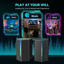 Caixa de Som Gamer FIFINE com Som Surround Estéreo, USB RGB com Controle de Volume para PC, Notebook, PS4/5, TV - Ampligame A20