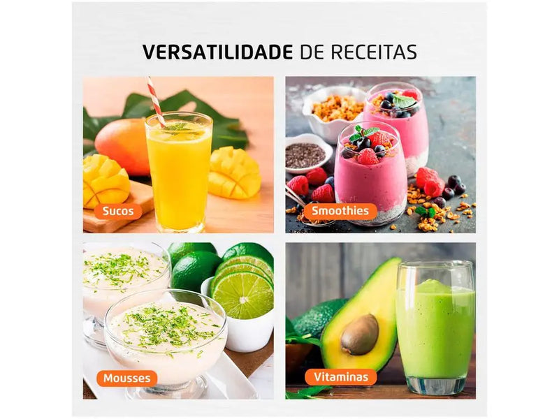 Liquidificador Mondial Ultra Facility 2 Velocidades 550W Preto - 110V
