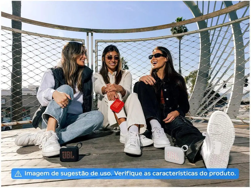 Caixa de Som Amplificada JBL GO4 – Bluetooth, Bivolt