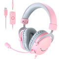 Headset Gamer FIFINE H9 com Som Surround 7.1, Controle de Volume e Interruptor de Mudo, Interface 3,5 mm ou USB para PC/Mac/PS4/PS5/Xbox