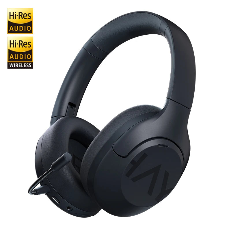 HAYLOU S30 Wireless Bluetooth 5.4 Headphones With Mic Noise Cancelling Headsets Hi-Res Audio 43dB Active 40mm Driver Earphones