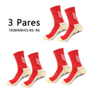 Meias de Corrida de Poliamida Meia Média Meias de Futebol Pontos Antiderrapantes Meias Masculinas para Ciclismo