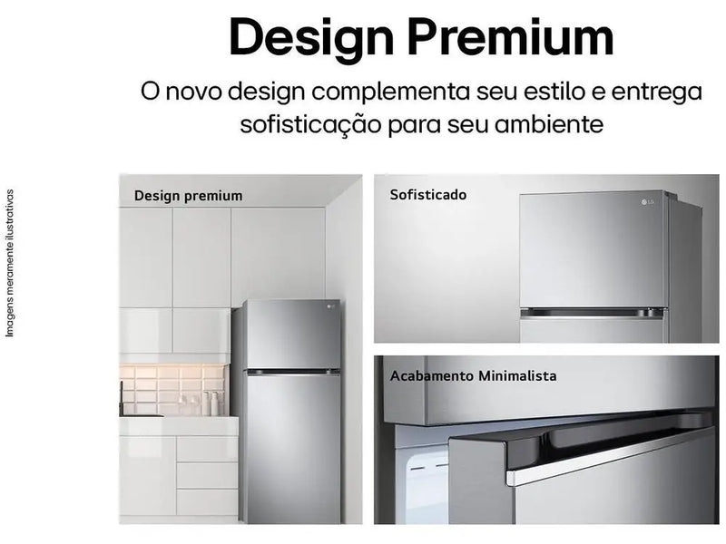 Geladeira/Frigobar LG Frost Free Duplex 395L – 220V