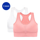 2 Peças Sutiã Esportivo Sem Costura Respirável Push Up Antichoque Feminino Top Cropped Sutiã Esportivo Roupa Íntima Esportiva