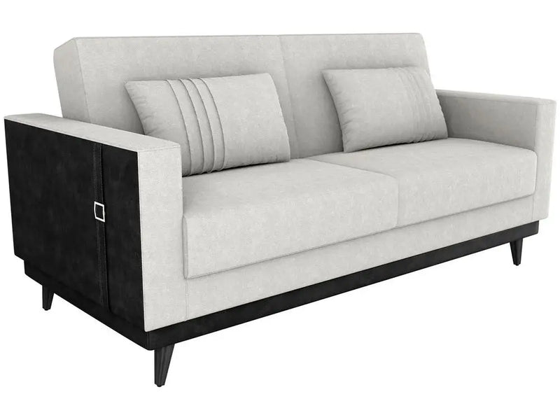 Sofá-Cama 3 Lugares Casal Reclinável Facto e Linho Matrix Esther