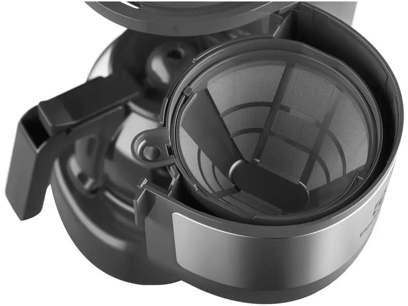 Cafeteira Elétrica Electrolux Efficient ECM10 – 15 Cafés, Preta e Cinza Granito – 220V